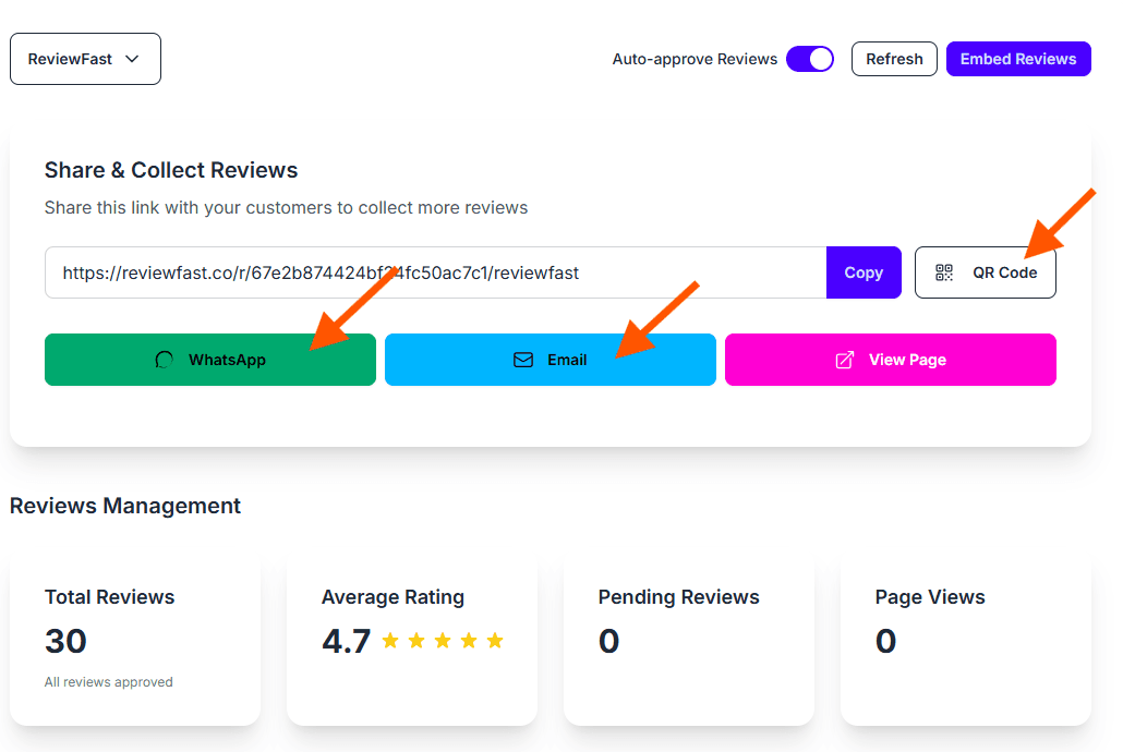 Dashboard Screenshot